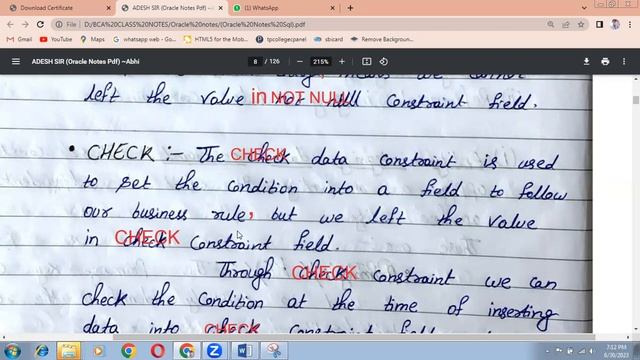 Oracle # 7 |Integrity Constraints | primary key, unique , check, default, foreign key concept смотреть онлайн