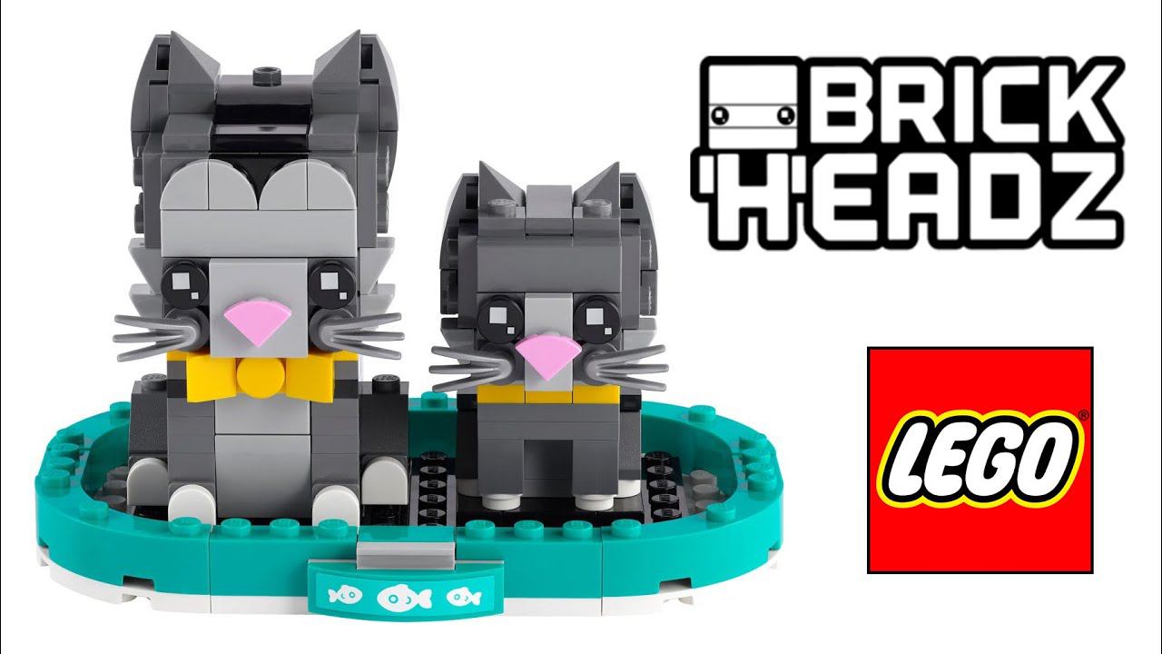 Lego BrickHeadz  40441  Shorthair Cats  Speed Build Review