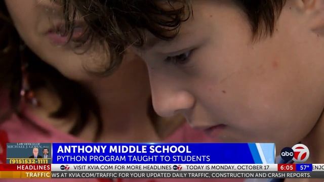 Anthony Middle School teacher receives grant to teach Python coding смотреть онлайн