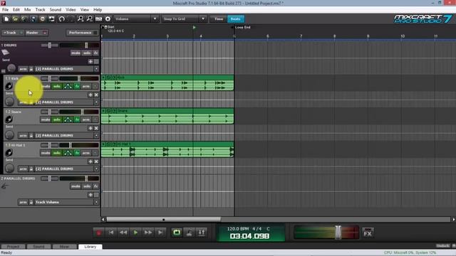 Parallel Compression on Mixcraft 7 - Drums смотреть онлайн