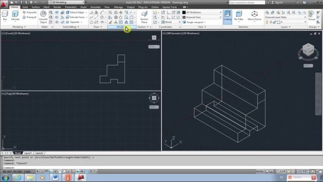 AutoCad 1 pratimas смотреть онлайн