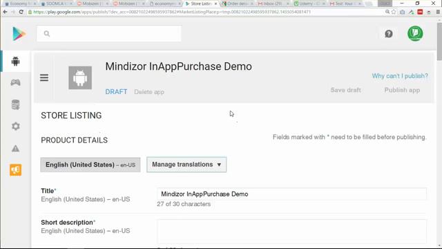 Unity Mindizor IAP Soomla - Part6 Configure First Alpha version and upload it to google play смотреть онлайн