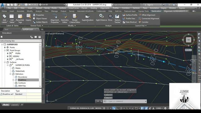CREACIÓN DE ALINEAMIENTOS - CIVIL 3D 2019 смотреть онлайн