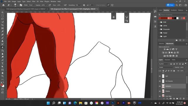 Photoshop Project Practicing Shading On Demon смотреть онлайн