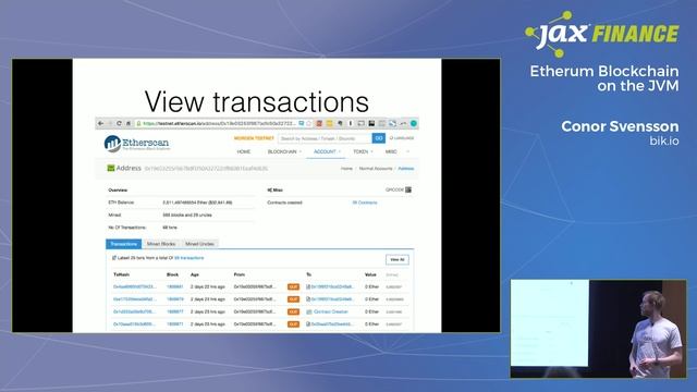 Ethereum Blockchain Development on the JVM | JAX Finance 2018 смотреть онлайн