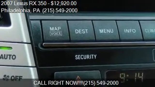 2007 Lexus RX 350 Base AWD 4dr SUV for sale in Philadelphia, смотреть онлайн