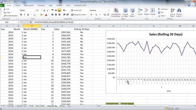 Excel - Add Rolling 30 Days Filter to Pivot Chart or Pivot Table смотреть онлайн