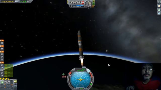 Kerbal Space Program - Moonshot Sub Orbit Attempt Fail Crash And Burn