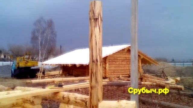 Беседка из брёвен смотреть онлайн