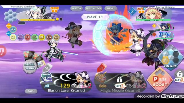 [Touhou Lost Word Global] Water Elemental EX NO UFES 28p farm template смотреть онлайн