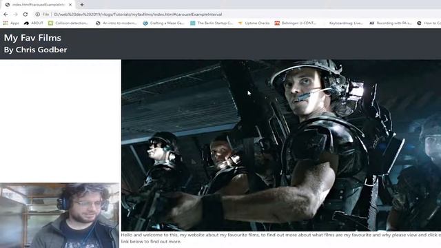 Bootstrap 4 Tutorial - My Fav Films Page смотреть онлайн