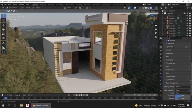 Blender 3.0 Cycles X - Rendering Architectural Building