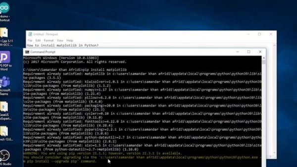 How to install matplotlib in Python? | install matplotlib