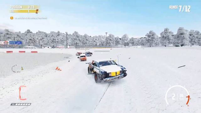 Wreckfest new Winter Fest tournament and AI is nuts and cheats смотреть онлайн