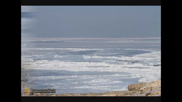 Черное море превратилось в Антарктиду Как замёрзло море на западном берегу Крыма Черноморское смотреть онлайн