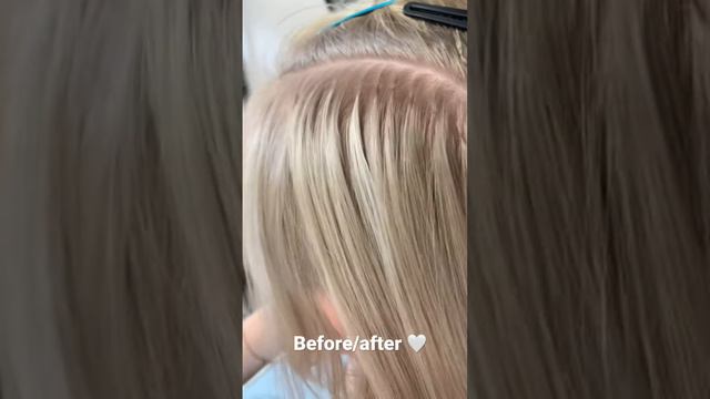 Наращивание волос до/после #наращиваниеволос