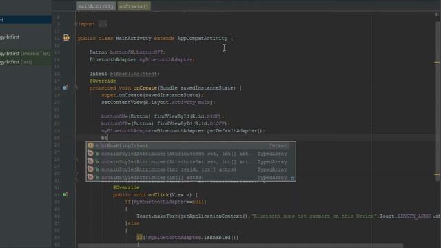 002 : Enable Bluetooth on Device 2/2 : Android studio bluetooth communication смотреть онлайн