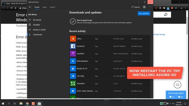Error code 191 when installing Adobe XD on Windows 100% Fix смотреть онлайн