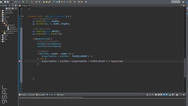 PONG Game, Java (fx) Programming Tutorial смотреть онлайн