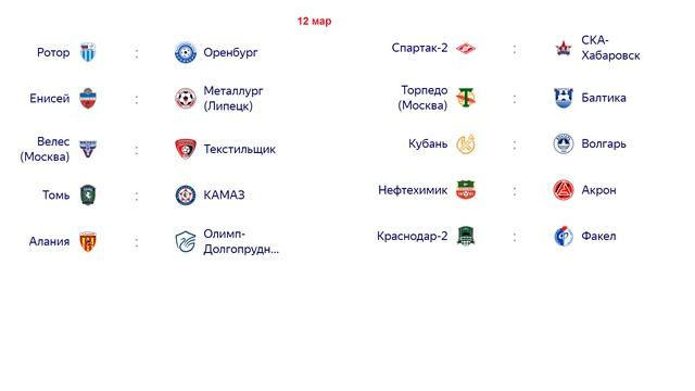 Футбол России. ФНЛ. 26 тур. Результаты. Расписание. Таблица. смотреть онлайн