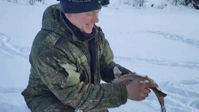 Кумжа, зима, Кольский. смотреть онлайн