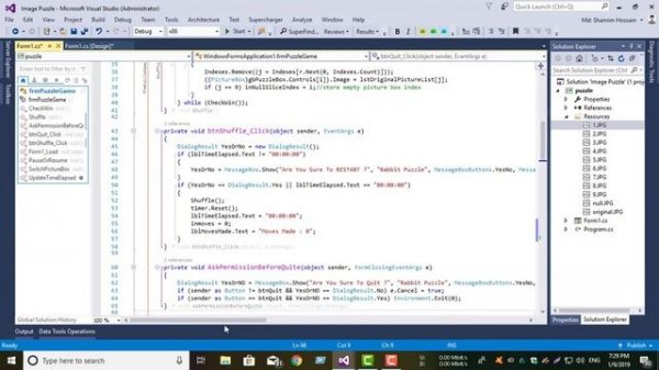 Picture Puzzle Game in C#