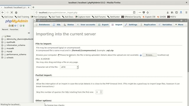 no data was received to import. either no file name was submitted смотреть онлайн