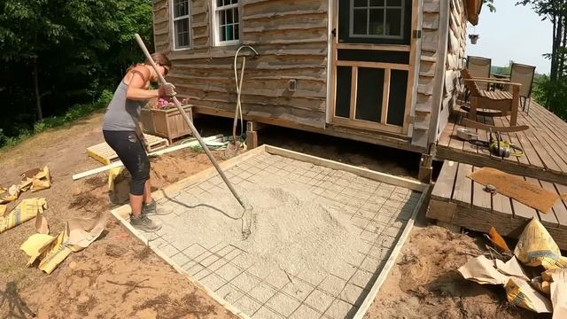 DRY POUR CONCRETE- Northern Climate! - easy and simple! смотреть онлайн