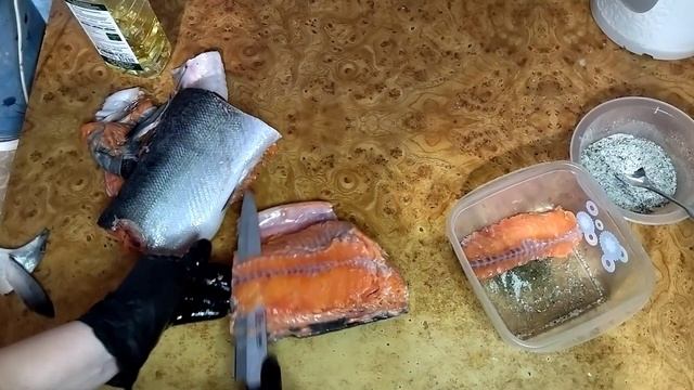 Самый простой и быстрый способ засолить красную рыбу!!!!! смотреть онлайн