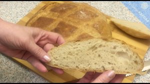 Пшеничный хлеб на закваске без замеса на 1-2-3