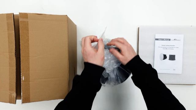 CleverMic S10 Dante: Распаковка потолочной акустической системы для переговорных комнат смотреть онлайн