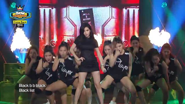 Hyuna - Black list (feat. LE of EXID), 현아 - 블랙 리스트, Show Champion 20140730 смотреть онлайн