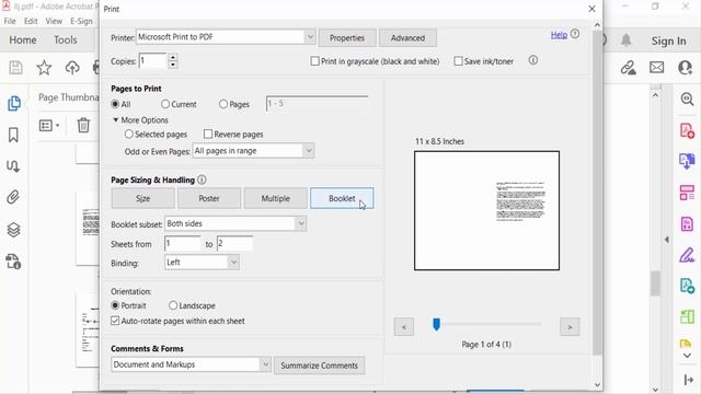 How To Convert A PDF To A Booklet Using Adobe Acrobat Pro DC