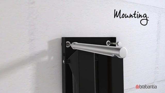 Сушилка для белья Brabantia Wallfix установка смотреть онлайн