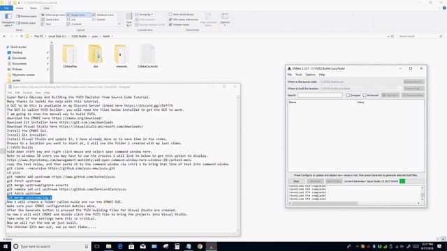 Super Mario Odyssey and Building the YUZU Emulator from Source Code Tutorial смотреть онлайн