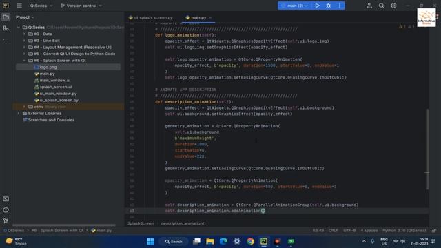 #05 - Add Description Animation | Pyside2 | Python смотреть онлайн