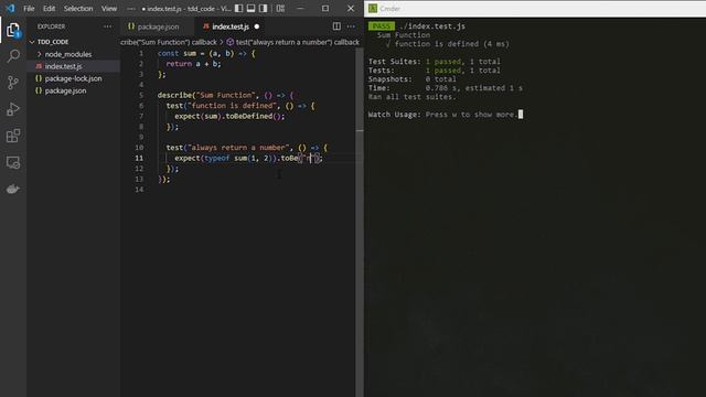 Тестирование в JavaScript. TDD. Jest. Простой пример смотреть онлайн