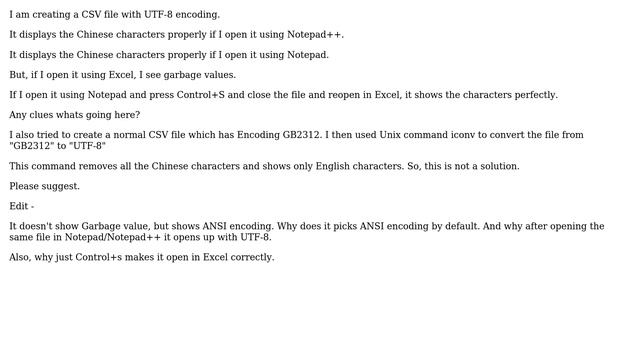 UTF-8 File is not showing Chinese characters in Excel (2 Solutions!!) смотреть онлайн