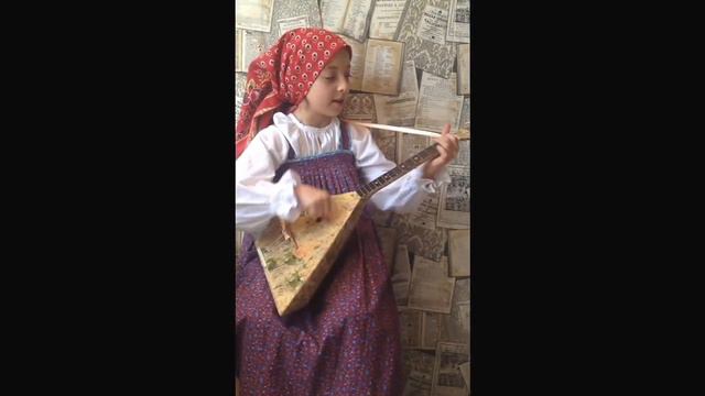"Шёл я яром". Народная песня. Исполняет Катя, 9 лет. смотреть онлайн