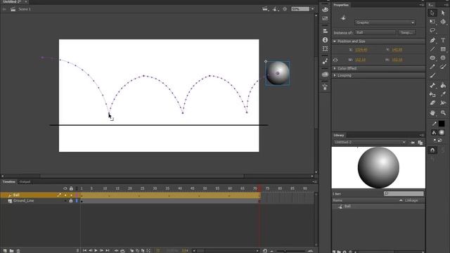 Adobe Animate CC: Lab 2 - Bouncing Ball Continued смотреть онлайн