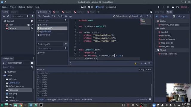 Godot 3d Random Location tutorial смотреть онлайн