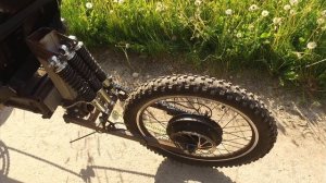 Электрический веломобиль своими руками. Первый выезд.