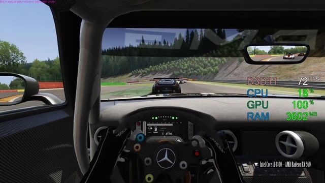 AMD Radeon RX 560 -- Intel Core i3-8100 -- Assetto Corsa Benchmark смотреть онлайн