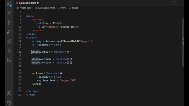 Detect Inactive User and Auto-Logout (Javascript) смотреть онлайн