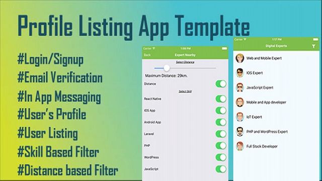Profile Listing and Live Chat App Template | Codecanyon Scripts and Snippets смотреть онлайн