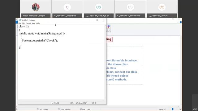 Java Programming: Lecture #58: Creating threads using Runnable Interface смотреть онлайн