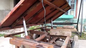 самосвальный прицеп для  минитрактора своими руками
