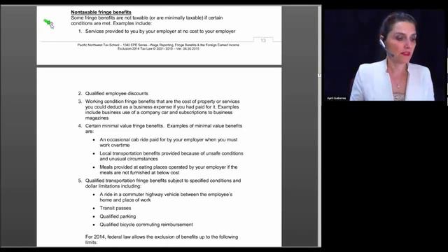 Wage Reporting, Fringe Benefits and the Foreign Earned Income Exclusion смотреть онлайн