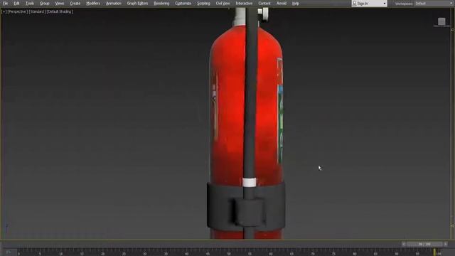Fire Extinguisher Model in 3Ds Max | Texturing In Mudbox And Photoshop смотреть онлайн